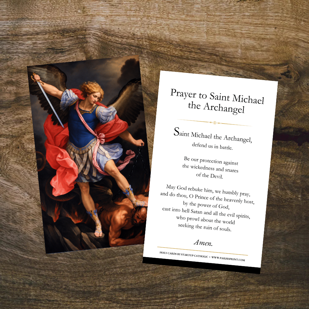 St. Michael the Archangel Prayer Cards
