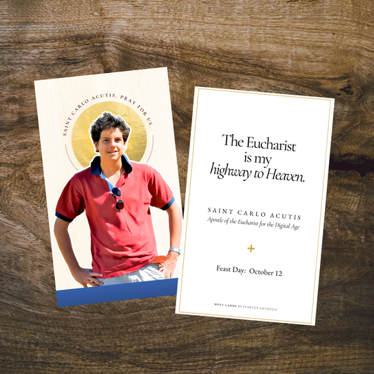Saint Carlos Acutis prayer cards